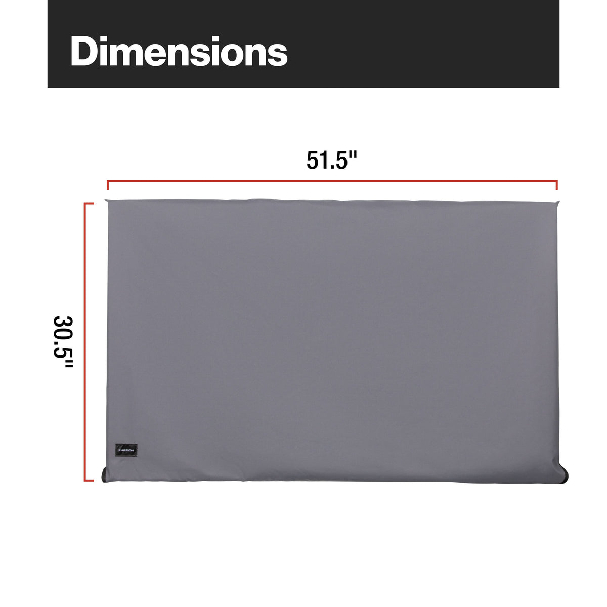 Furrion - 55" Outdoor TV cover - Gray