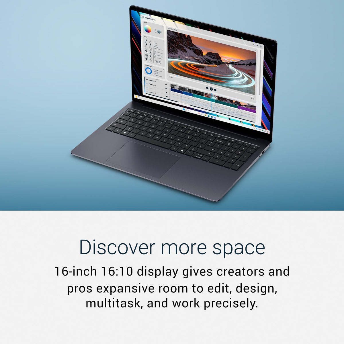 Dell - 16" 3K OLED Touchscreen Laptop - Intel Core Ultra 9 386H 2026 - 32GB Memory - 512GB Storage - Copilot+ PC - Celestial Blue