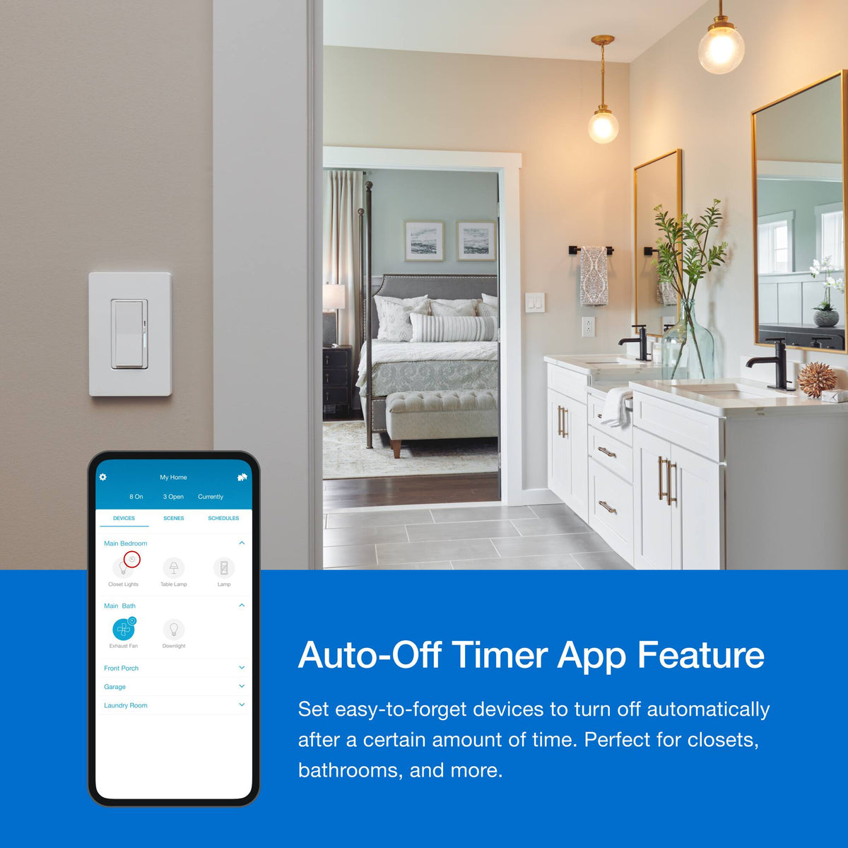 Lutron - Caseta Smart Switch Kit with Remote 3-Way (2 Points of Control) - White