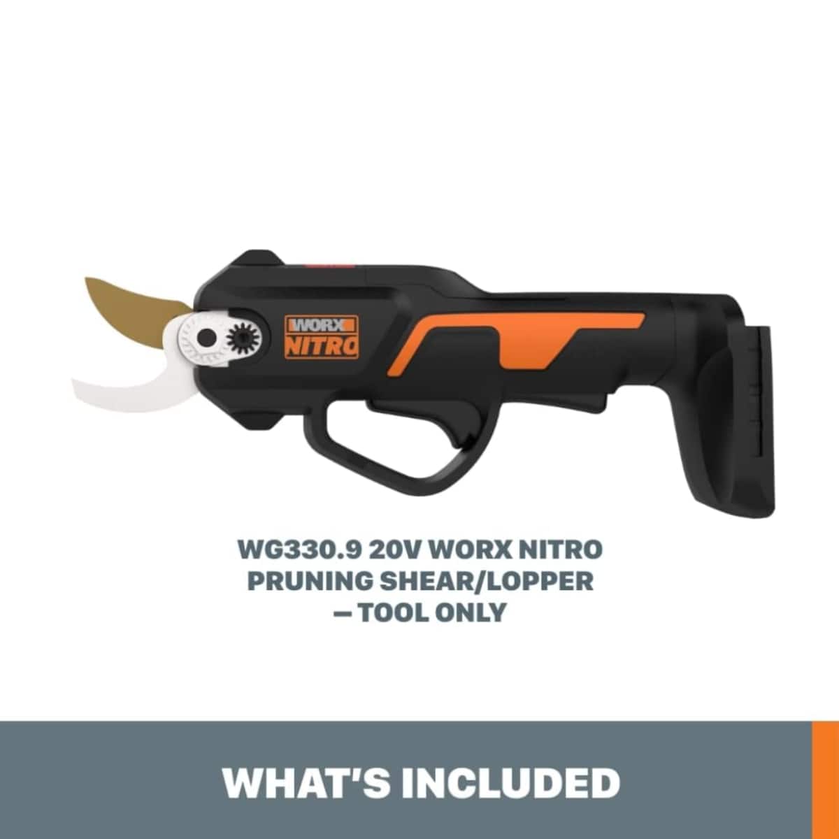 WORX - Nitro WG330.9 20V Pruning Shear/Lopper - Tool Only - Black