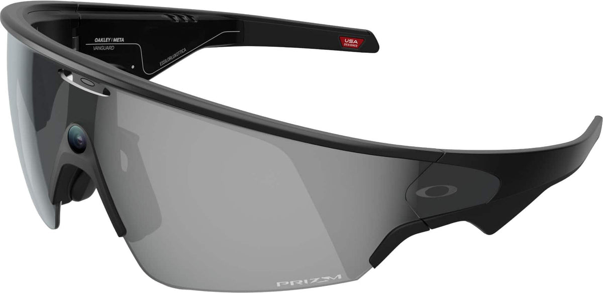 Oakley Meta - Vanguard glasses with Meta AI, Audio, Photo, Video Compatibility - Prizm Lens - Black