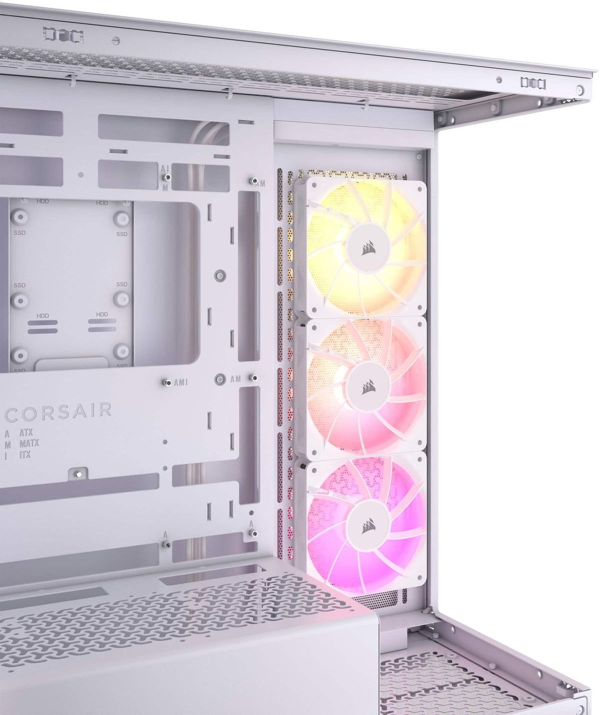 CORSAIR - 3500X ARGB ATX Mid-Tower PC Case - White