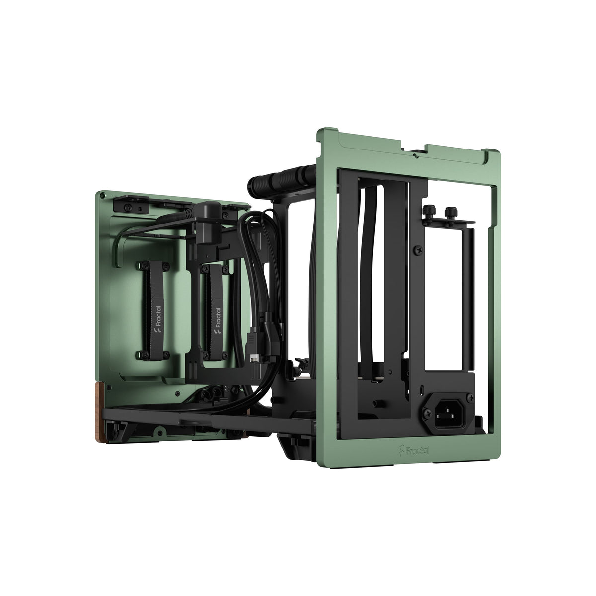 Fractal Design - Terra Jade Mini-ITX Small Form Factor PC Case with PCIe 4.0 Riser - Jade