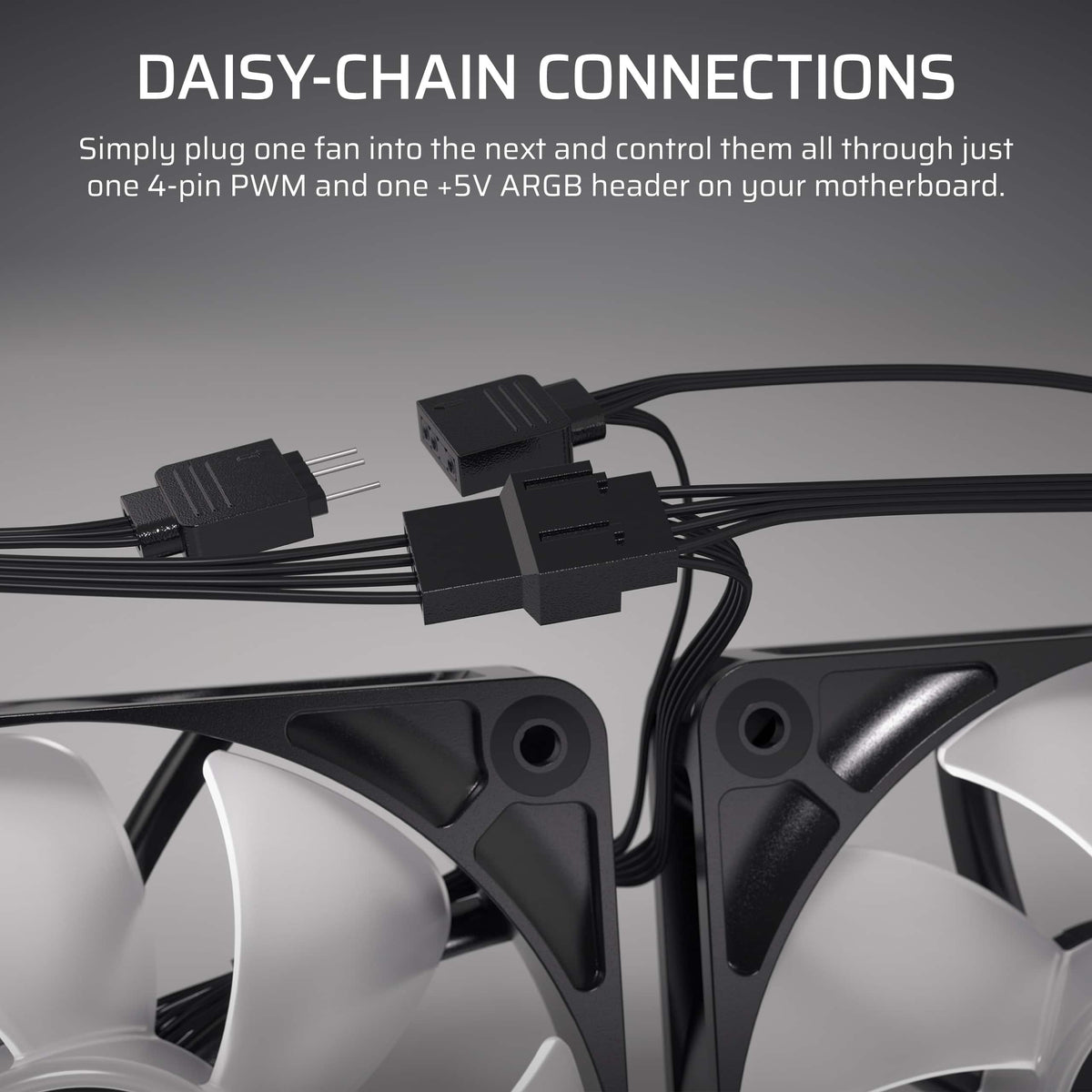 CORSAIR - RS120 ARGB 120mm PWM Case Fans (3-pack) - Black