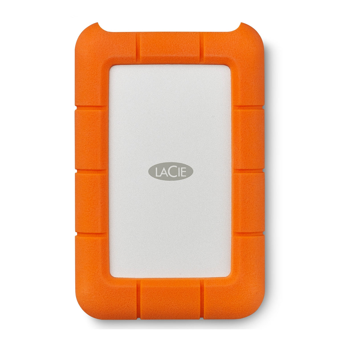 LaCie - 4TB Rugged USB-C Portable Hard Drive - Orange/Silver
