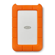 LaCie - 4TB Rugged USB-C Portable Hard Drive - Orange/Silver