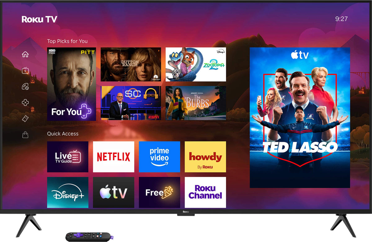 Roku - 55" Class Plus Series 4K QLED Mini-LED Smart RokuTV (2026)