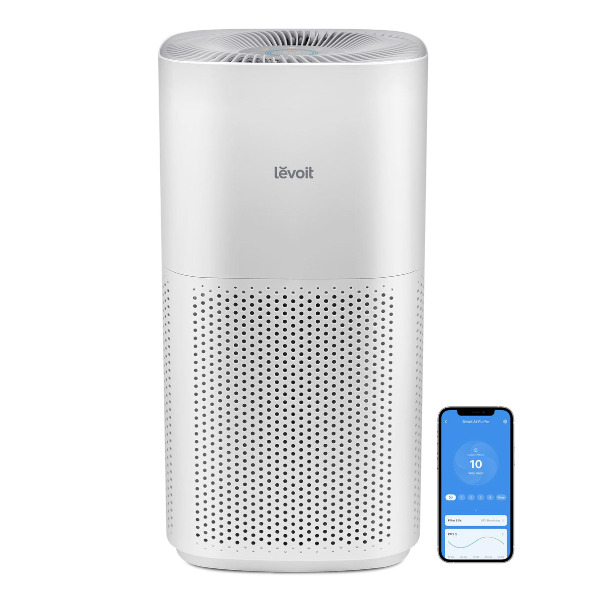 Levoit - PlasmaPro 600S-P Smart Air Purifier - White