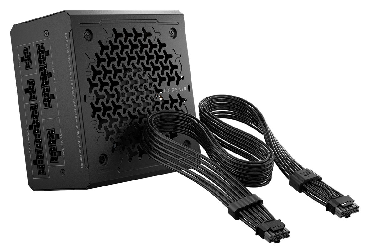 CORSAIR - RM1000e ATX 3.1 Low-Noise ATX Power Supply with ThermalProtect 12V-2x6 Cable - Black