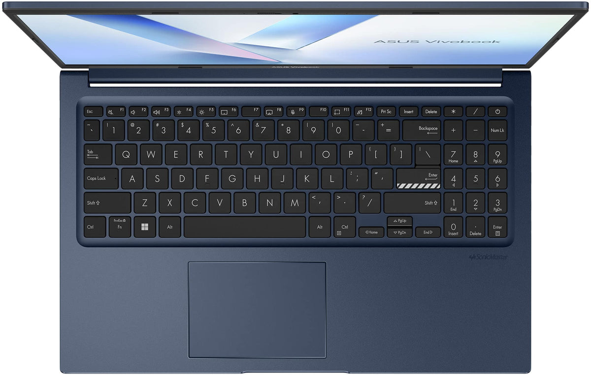ASUS - Vivobook 15 15.6" FHD Laptop - Intel Core 3 100U (2024) - 8GB Memory - 128GB Storage - Quiet Blue