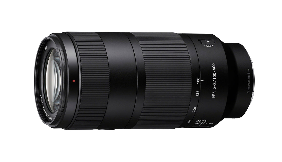 Sony - FE 100-400mm F5.6-8 OSS Telephoto Zoom Lens - Black