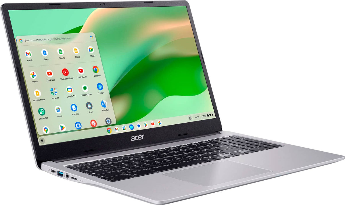 Acer - Chromebook 315 - 15.6" Full HD Laptop - Intel Celeron N4500 - 4GB LPDDR4X - 64GB eMMC - Protective Sleeve – - Silver