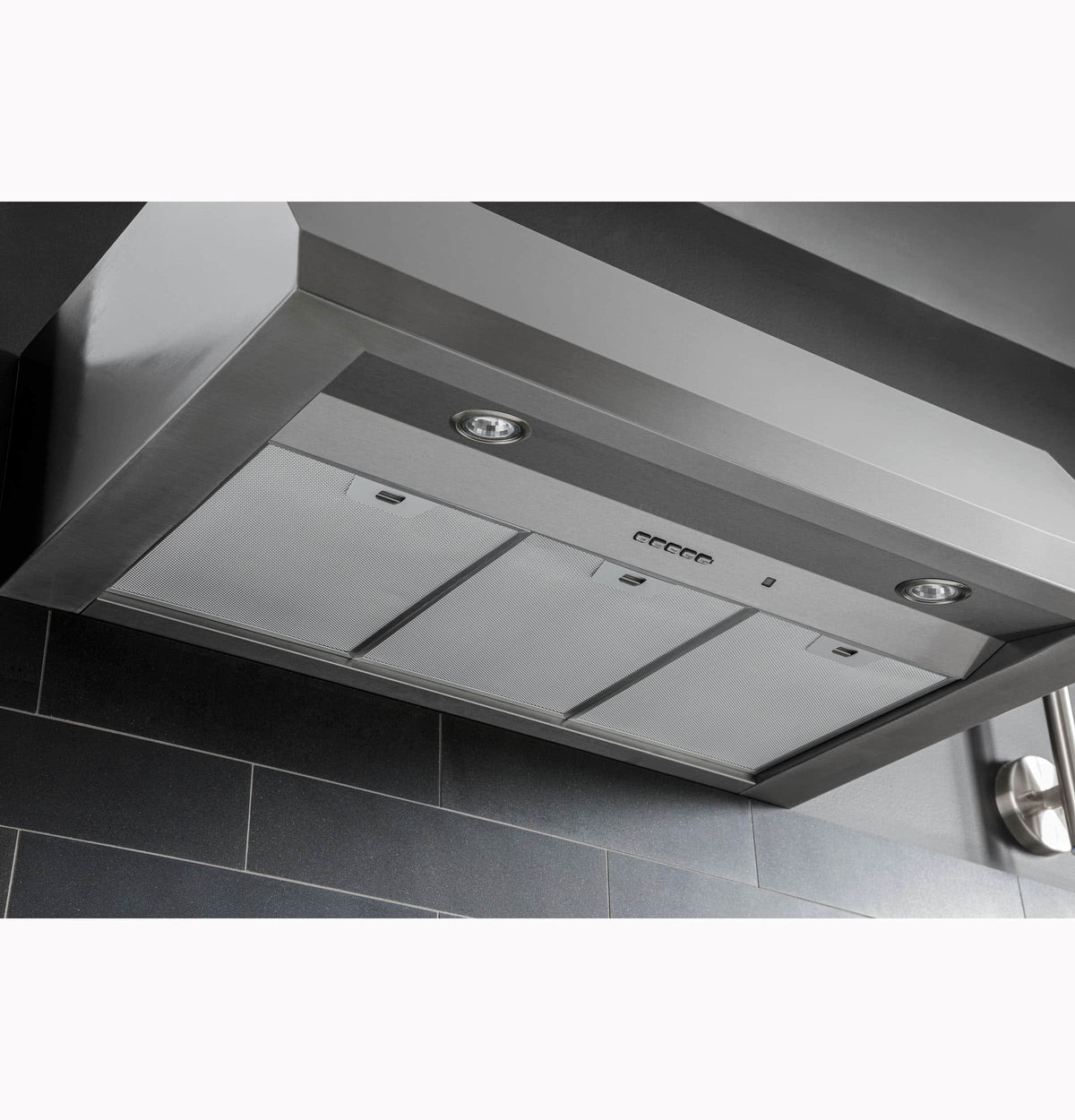 GE Profile - 30 inches - Convertible - Downdraft Range Hood - Stainless Steel