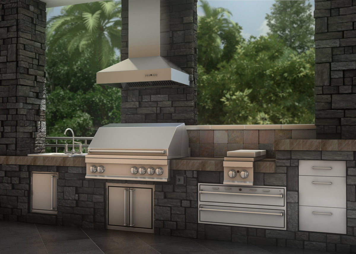 ZLINE - 42 inches - Convertible - Wall Range Hood - Silver