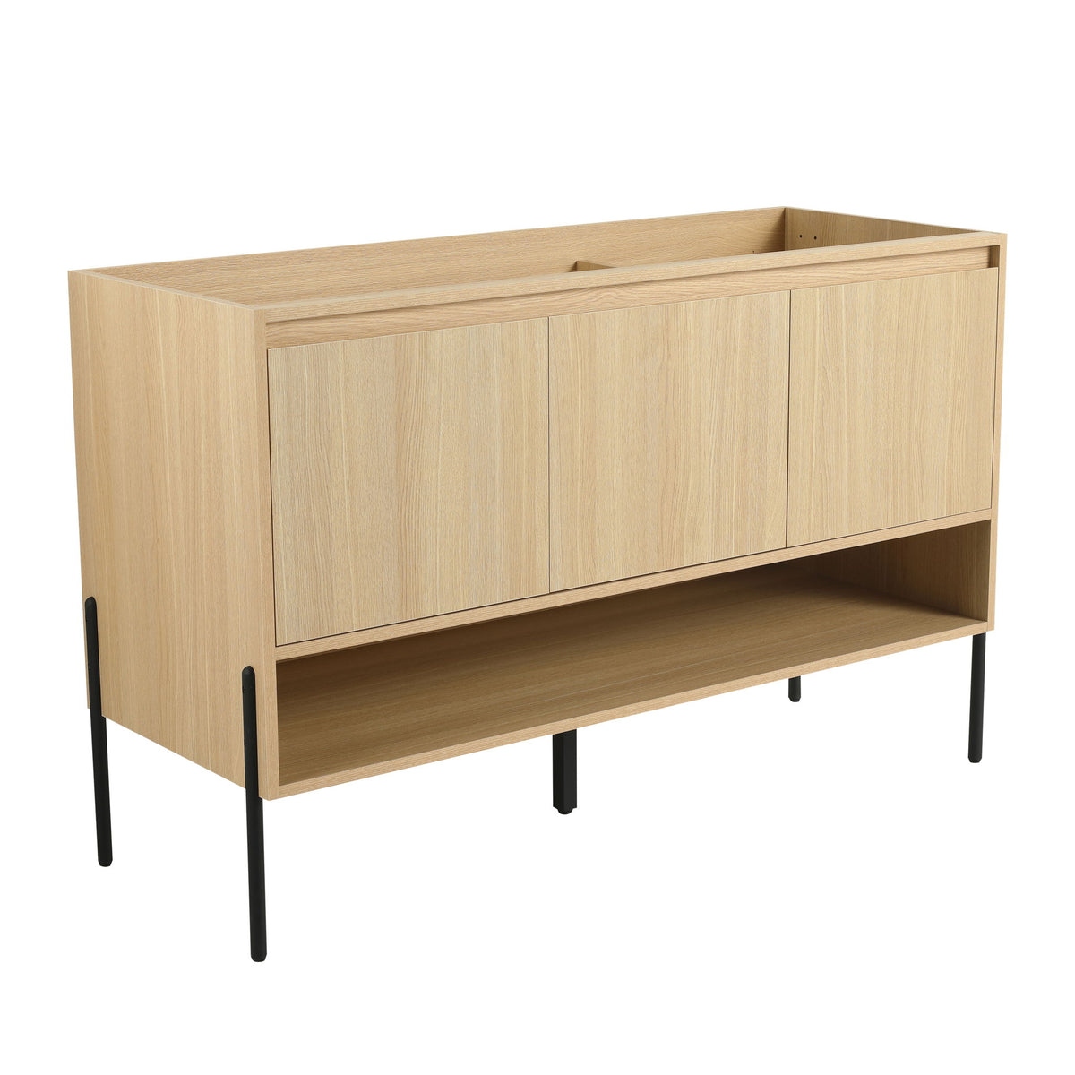Mueble de baño independiente y puertas de gabinete de cierre suave