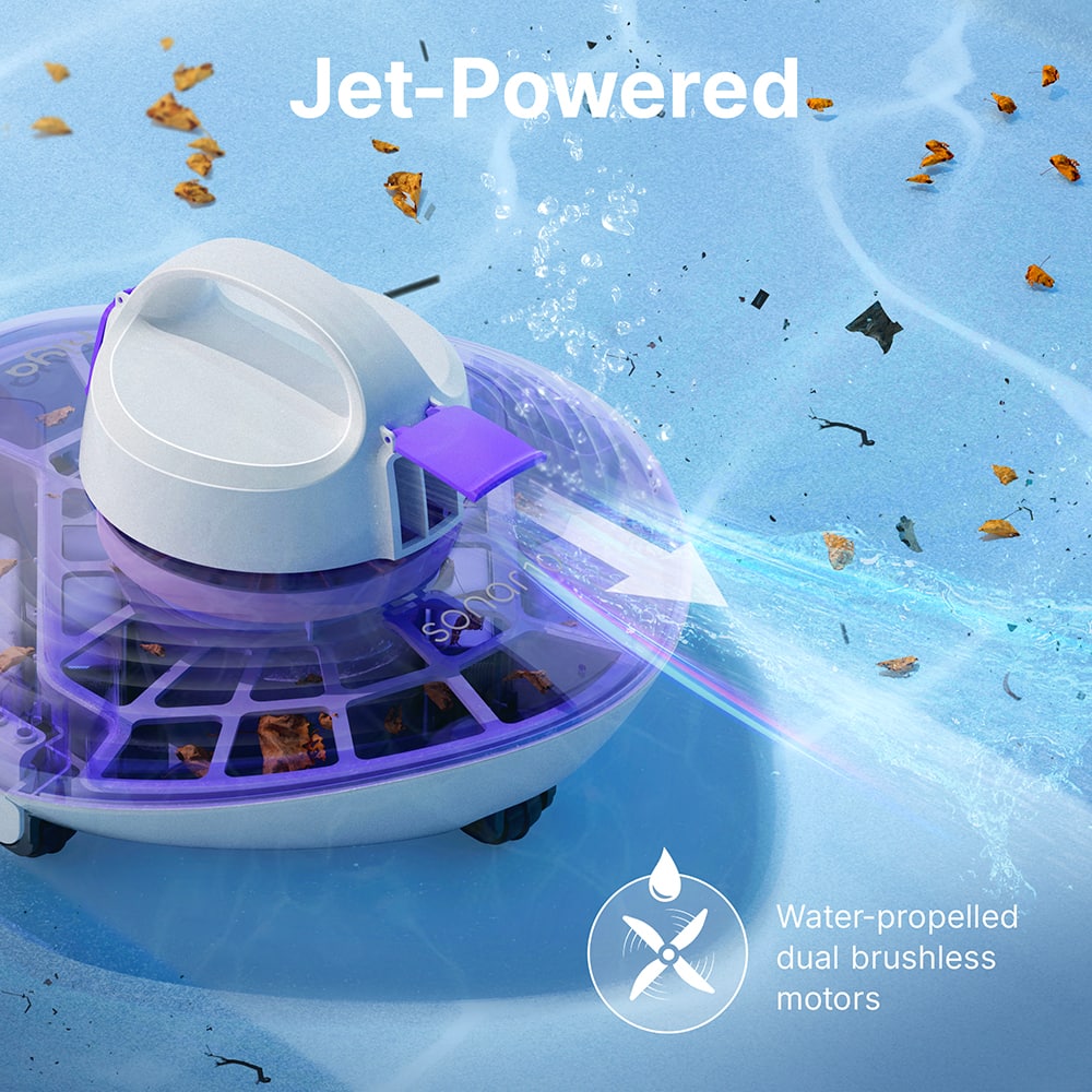 Niya - Sonar 10 Cordless Robotic Pool Vacuum Cleaner from the Creators of Dolphin, Auto-Docking