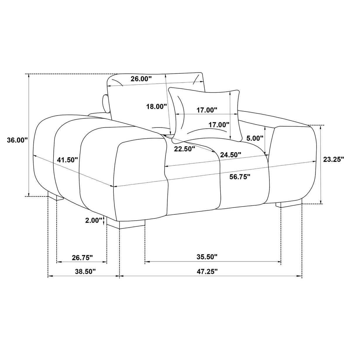 Plather - Sillón individual con brazos curvos