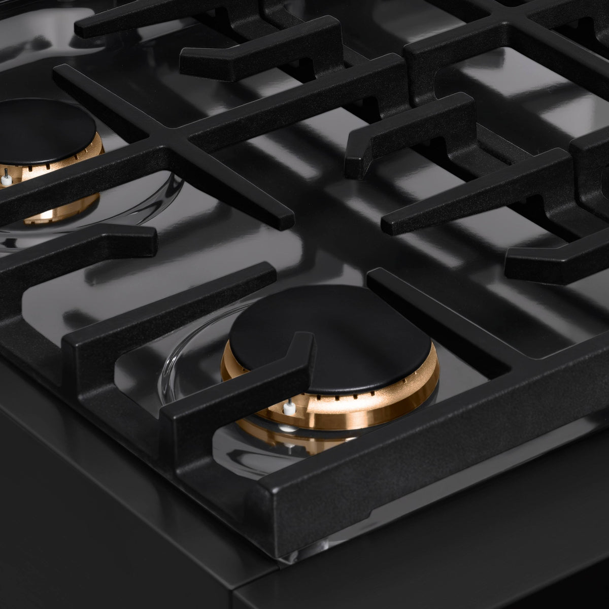 ZLINE - 30 in. Wide 4 Burner AutographParamount Rangetop with Bronze Accents (SRTBZ-30-CB) - Black Stainless Steel