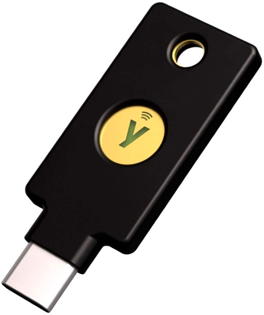 Yubico - Security Key C NFC - Two-Factor Authentication Security Key, Connect via USB-C or NFC, FIDO U2F/FIDO2 Certified - Black