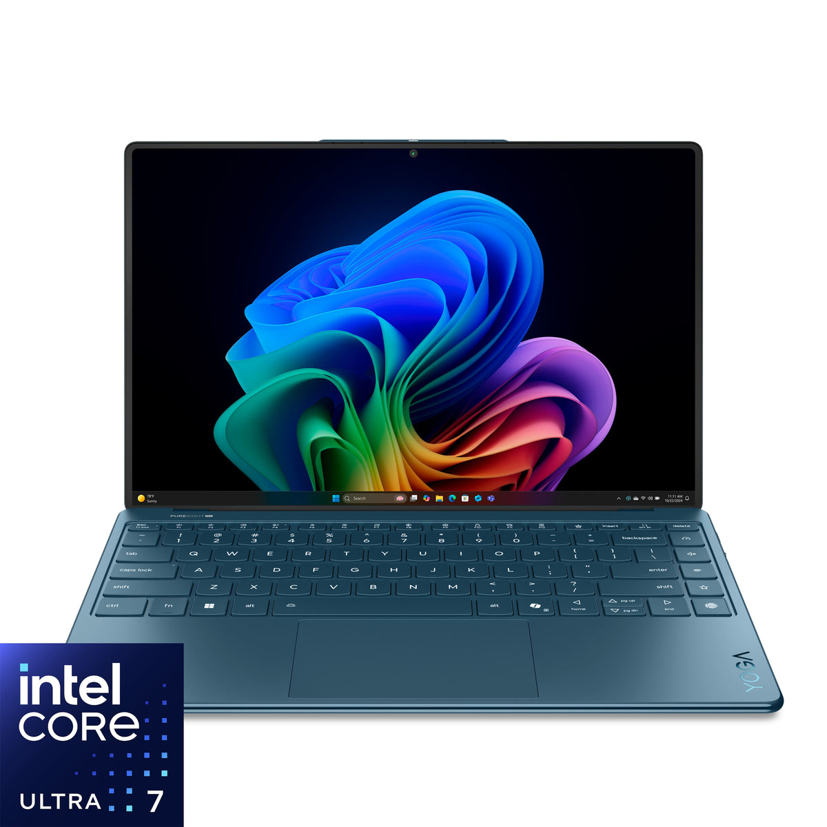 Lenovo - Yoga Slim 9i - Copilot+ PC - 14" 4K 120Hz OLED Touchscreen Laptop - Intel Core Ultra 7 258V 2024 - 32GB RAM - 1TB SSD - Tidal Teal