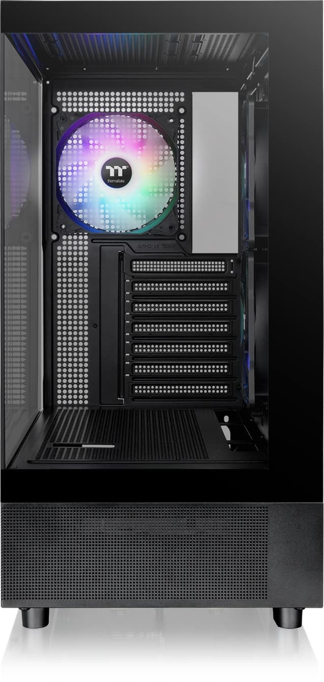 Thermaltake - View 270 Plus TG ARGB Mid Tower E-ATX PC Case - Black
