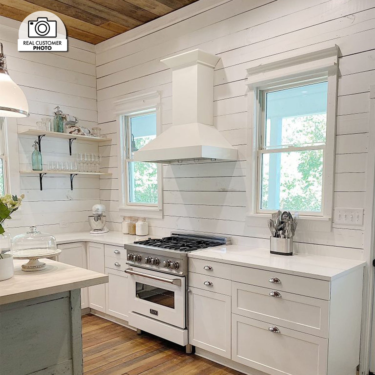 ZLINE - 48 inches - Externally Vented - Wall Range Hood - Cottage White