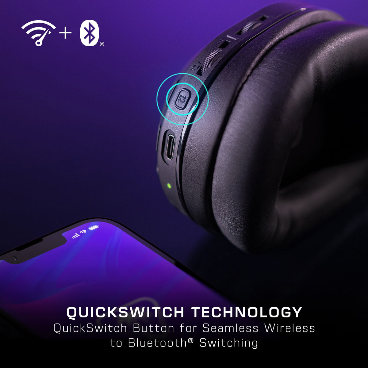 Turtle Beach - Stealth 500 Wireless Over-Ear Gaming Headset for PC, PS5, PS4 & Mobile - Black