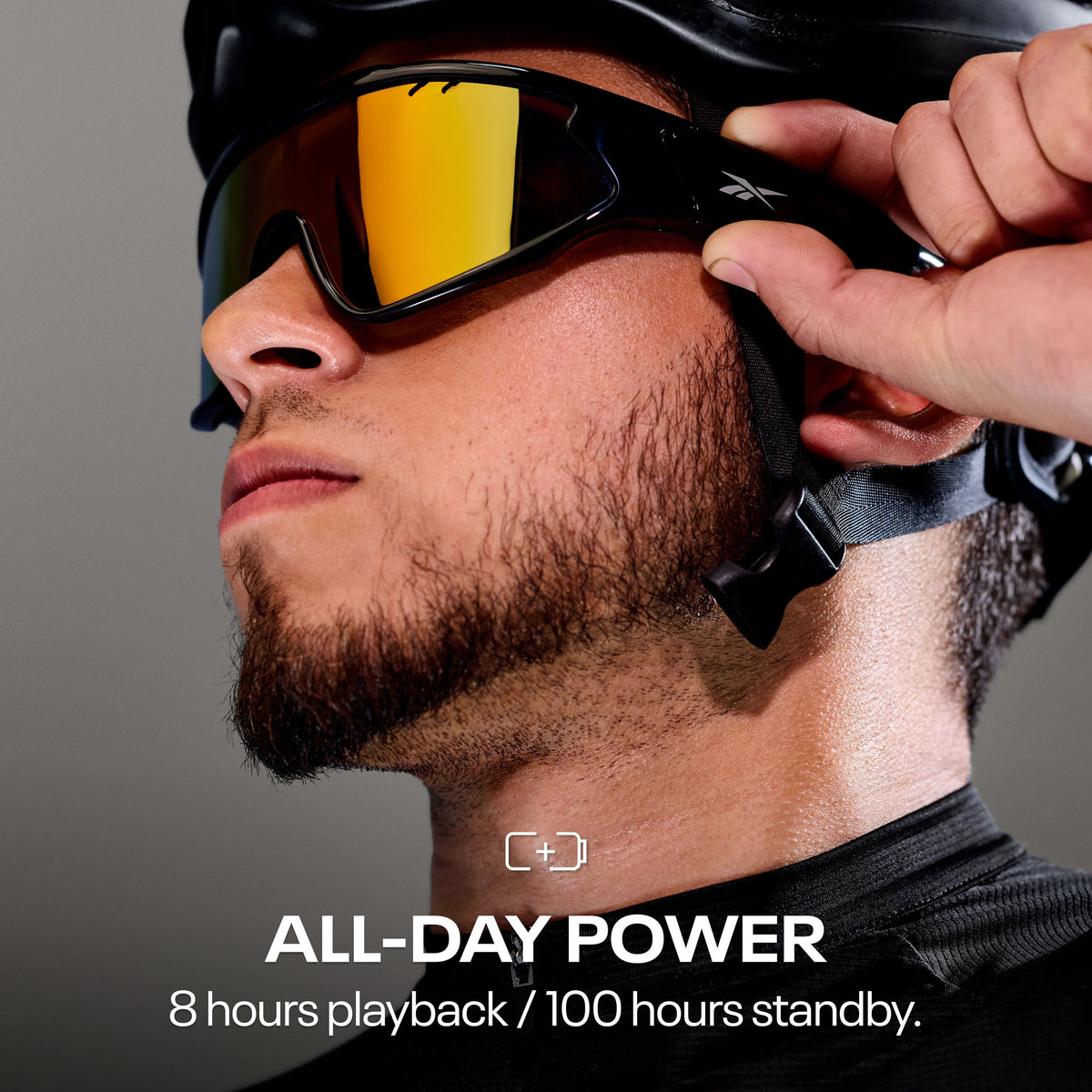 Reebok Voltage Smart Eyewear Powered by Lucyd - Black/Red