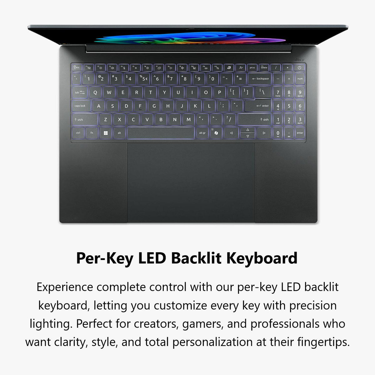 Acer - Swift 16 AI - Copilot+ PC - 16" 3K OLED Touchscreen Laptop - Intel Core Ultra X7 358H 2026 - 16GB Memory - 1TB Storage - Basalt Gray