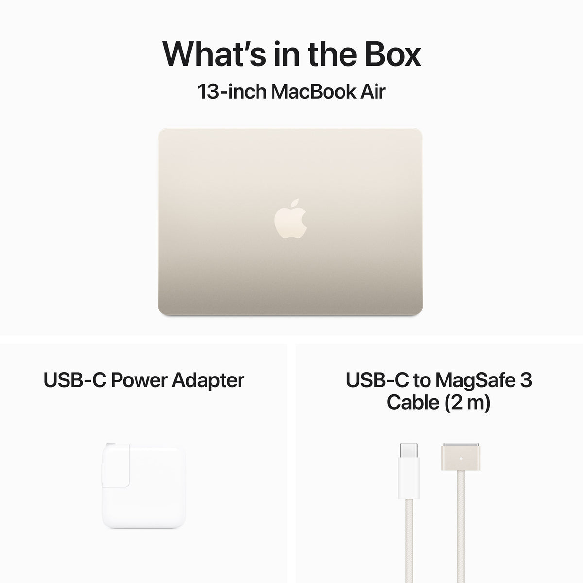 Apple - Refurbished MacBook Air 13-inch Apple M3 chip Built for Apple Intelligence - 24GB Memory - 512GB SSD - Starlight