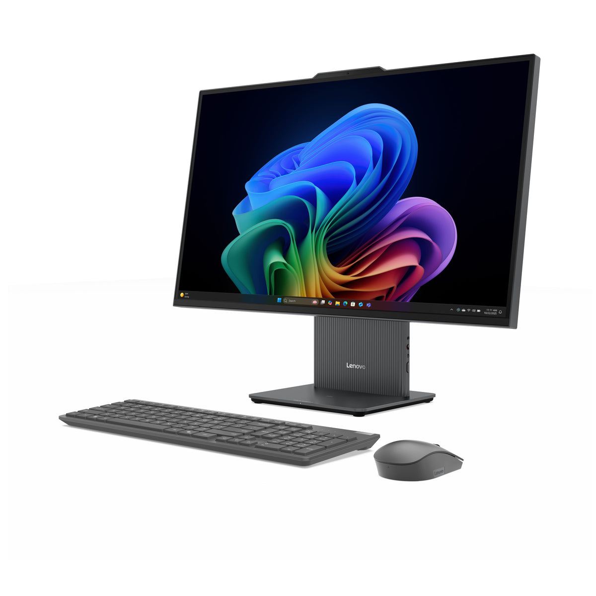 Lenovo - IdeaCentre AIO 27" 2K IPS LCD Touch-Screen All-In-One - Core Ultra 7 Processor 355 2026 - 16GB Memory - 1TB Storage - Luna Grey
