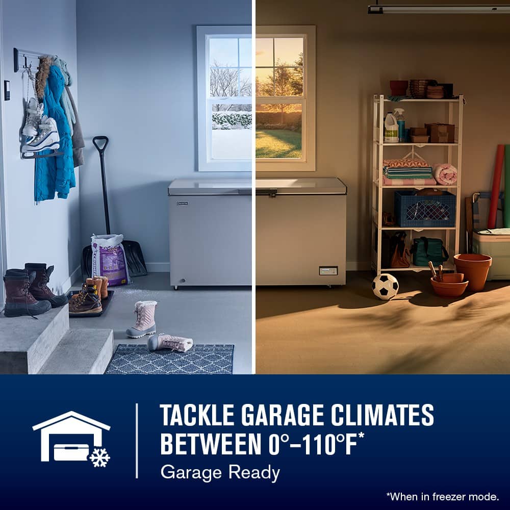 Maytag - Maytag® 16 Cu. Ft. Garage Ready Chest Freezer with Freezer-to-Fridge Convertibility - Gray
