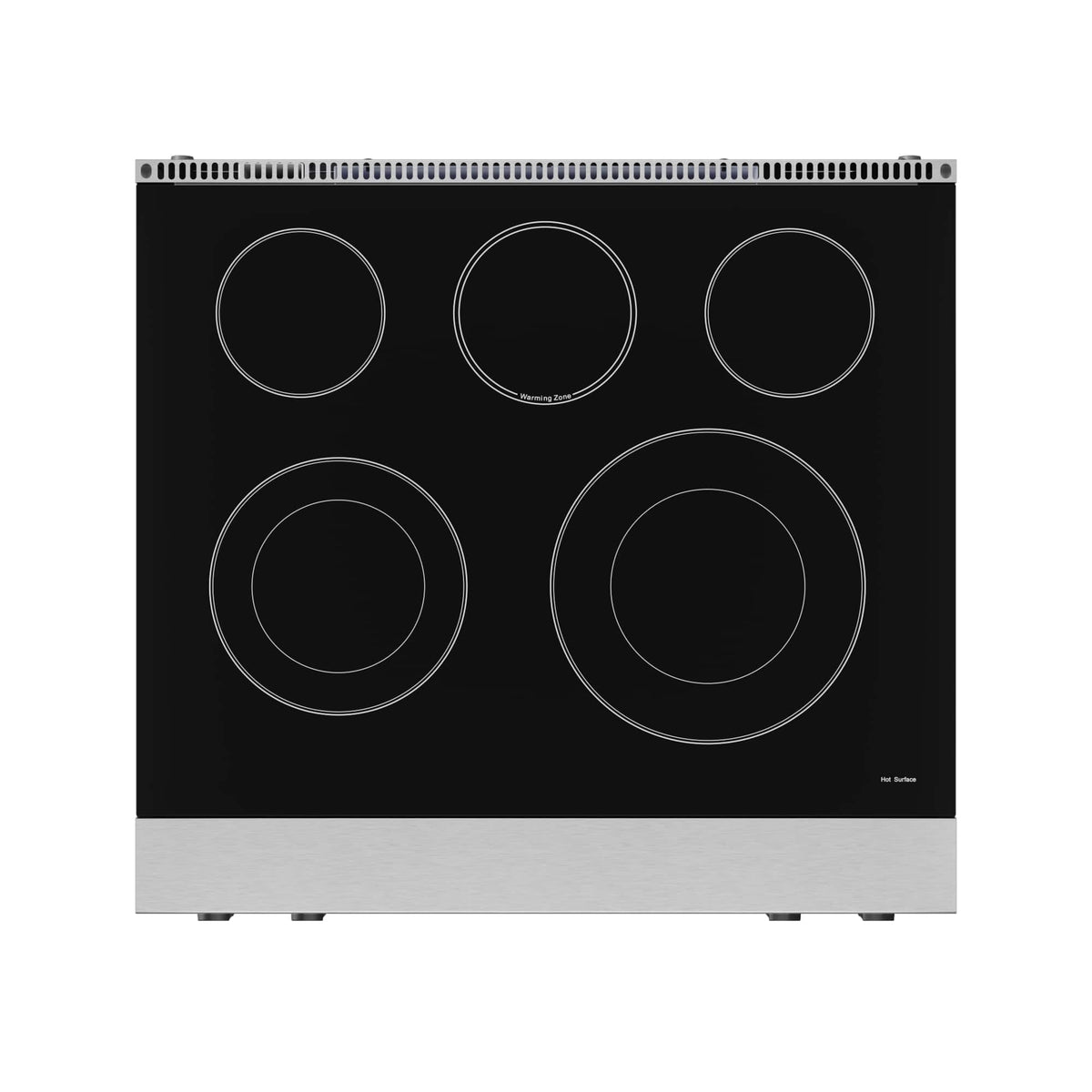 30 in. Wide 5 Elements Gordon Ramsay Series by Thor Kitchen 4.55 Cu. Ft Freestanding Electric Range with Black Hardware - Stainless Steel