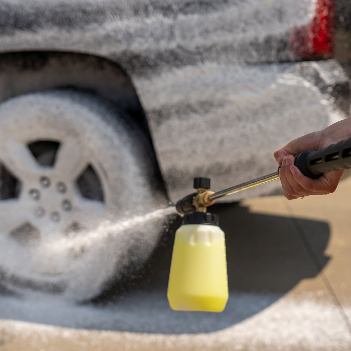 Greenworks - Pressure Washer Foam Cannon Attachment - Gray