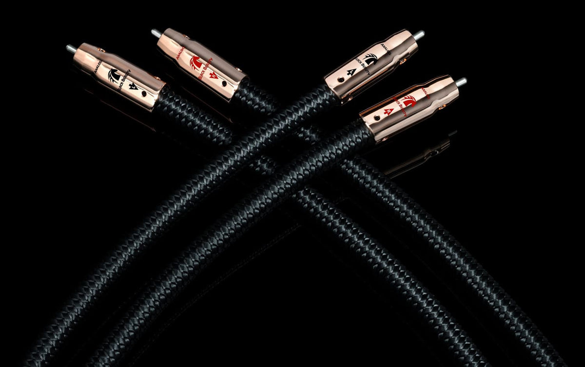 AudioQuest - Black Beauty RCA > RCA 9.8' Analog Audio Interconnect Cable - Black on Black