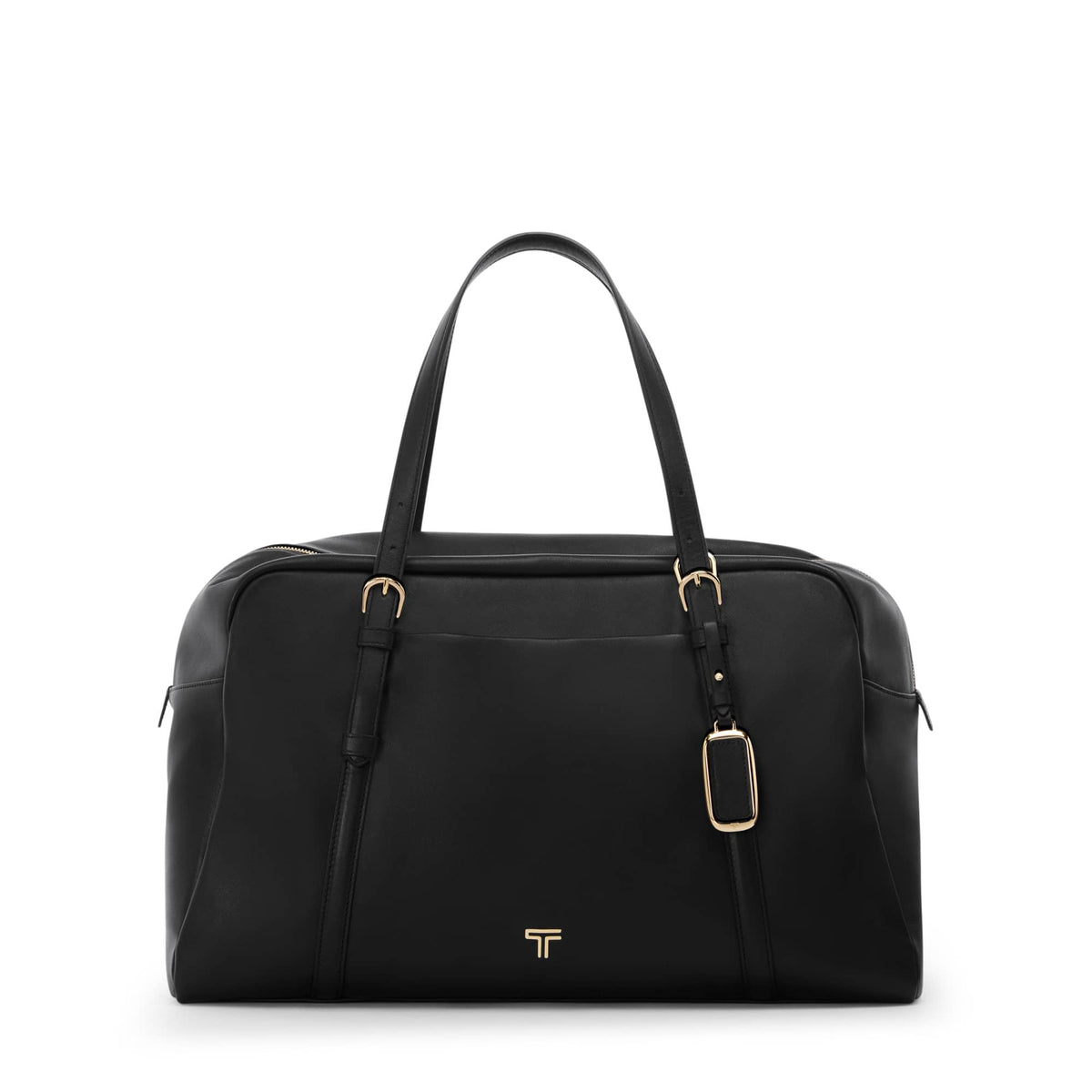 TUMI - Voyageur Leather Weekender - Black/Light Gold