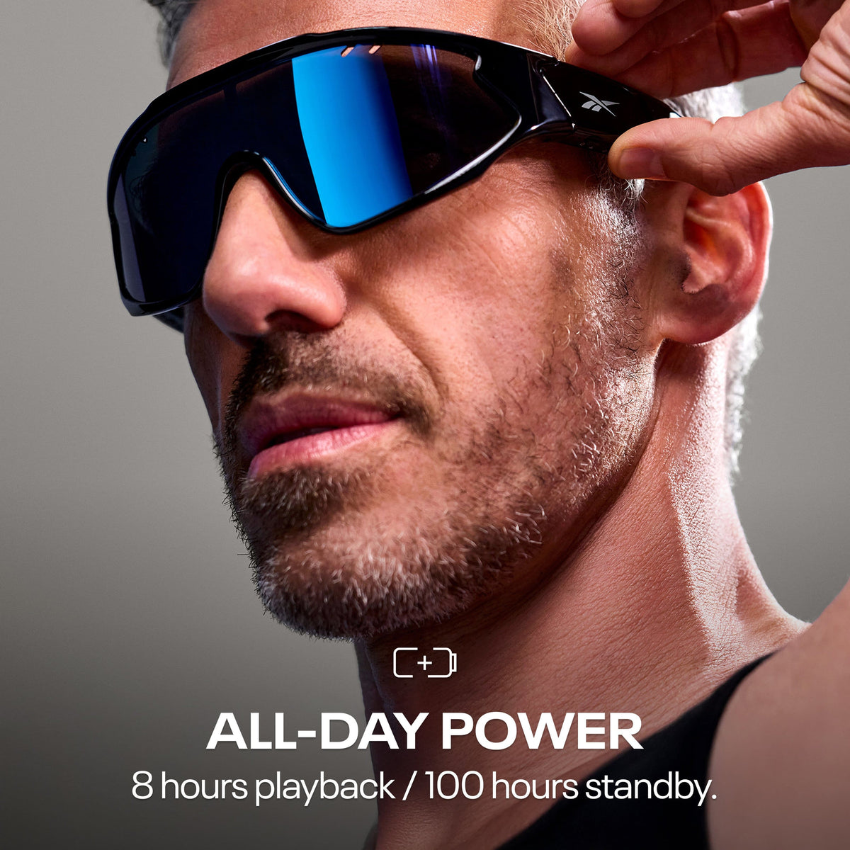 Reebok Voltage Smart Eyewear Powered by Lucyd - Black/Blue