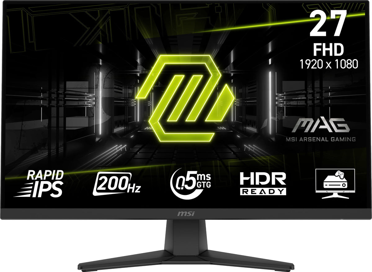 MSI - MAG 272FB E20 27" Rapid IPS LCD FHD 200Hz 0.5ms Adaptive sync Gaming Monitor with HDR Ready(DisplayPort, HDMI) - Black