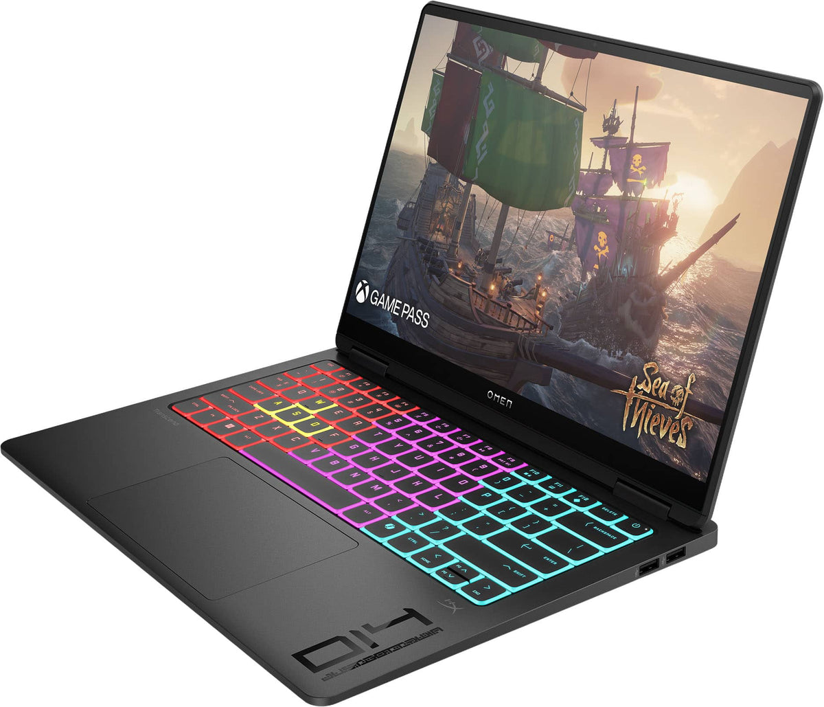 HP OMEN - Transcend 14" 120Hz 3K OLED Gaming Laptop - Intel Core Ultra 7 (2025) - 16GB Memory - NVIDIA GeForce RTX 5060 - 1TB SSD - Shadow Black
