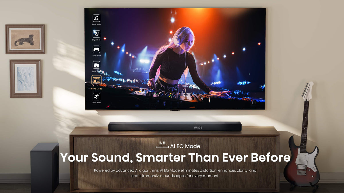 Hisense - AX3120Q 3.1.2 Channel Soundbar with Wireless Subwoofer, Hi-Concerto, Dolby Atmos, DTS: X, and AI EQ Mode - Black