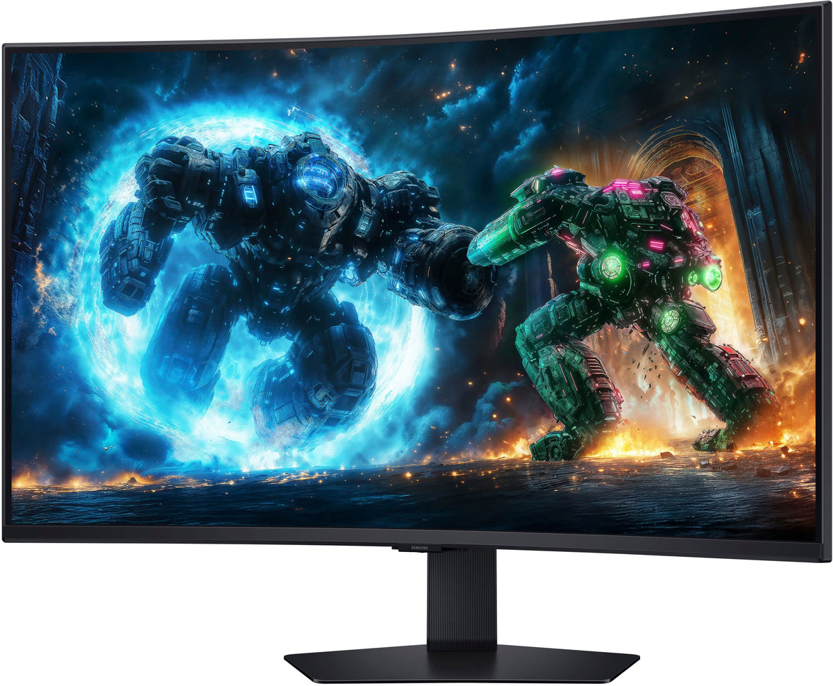 Samsung - 37" Odyssey G75F 4K 165Hz 1ms AMD FreeSync Prem Pro Curved Gaming Monitor with HDR 600 (DisplayPort, HDMI) - Black