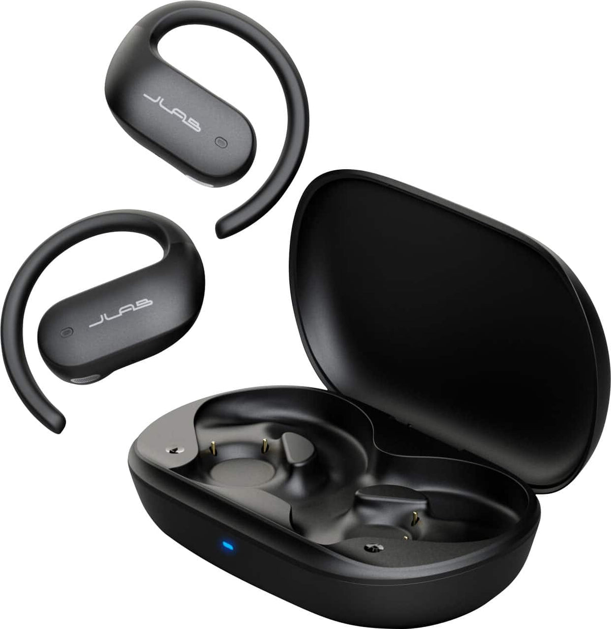 JLab - Jbuds Open Sport Air Conduction Bluetooth Wireless Earbuds - Black