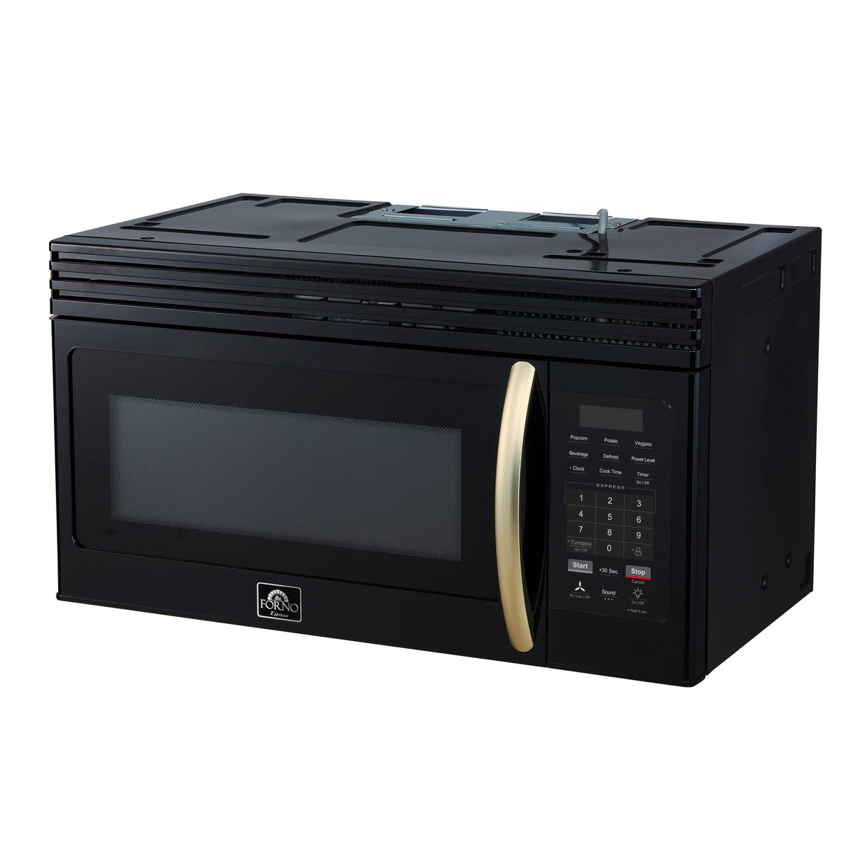 Forno Appliances - Scalo 1.6 Cu. Ft. Over-the-Range Microwave with Sensor Cooking and Auto-Defrost - Black