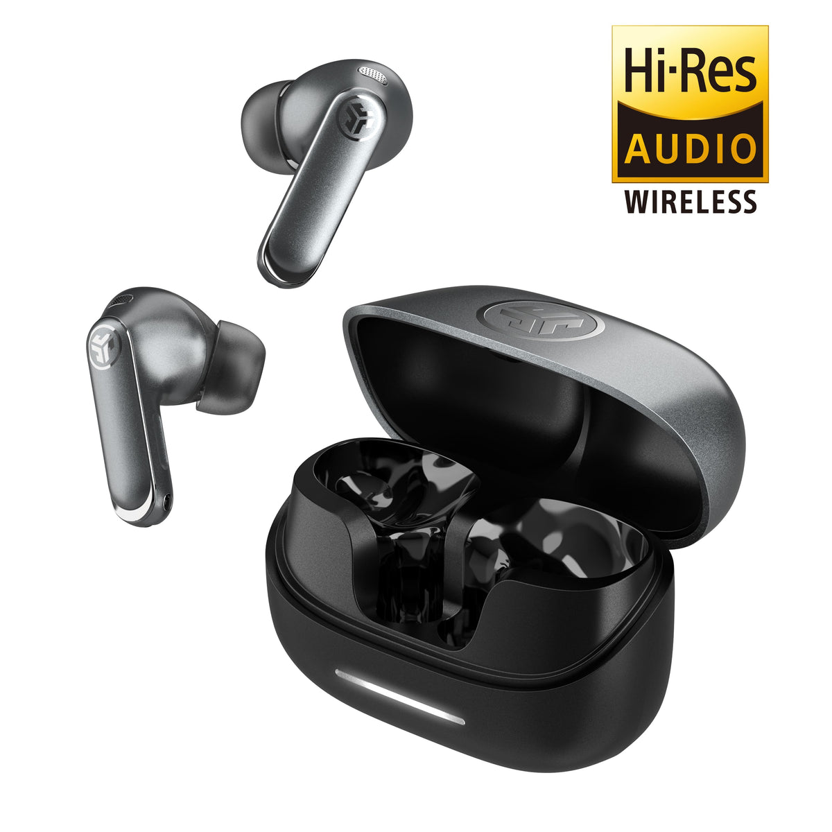 JLab - Epic Pods ANC Adaptive ANC Dual-Driver Earbuds - Spatial Audio, 60+ Hour Battery Life and Dual Drivers feat. Knowles - Black