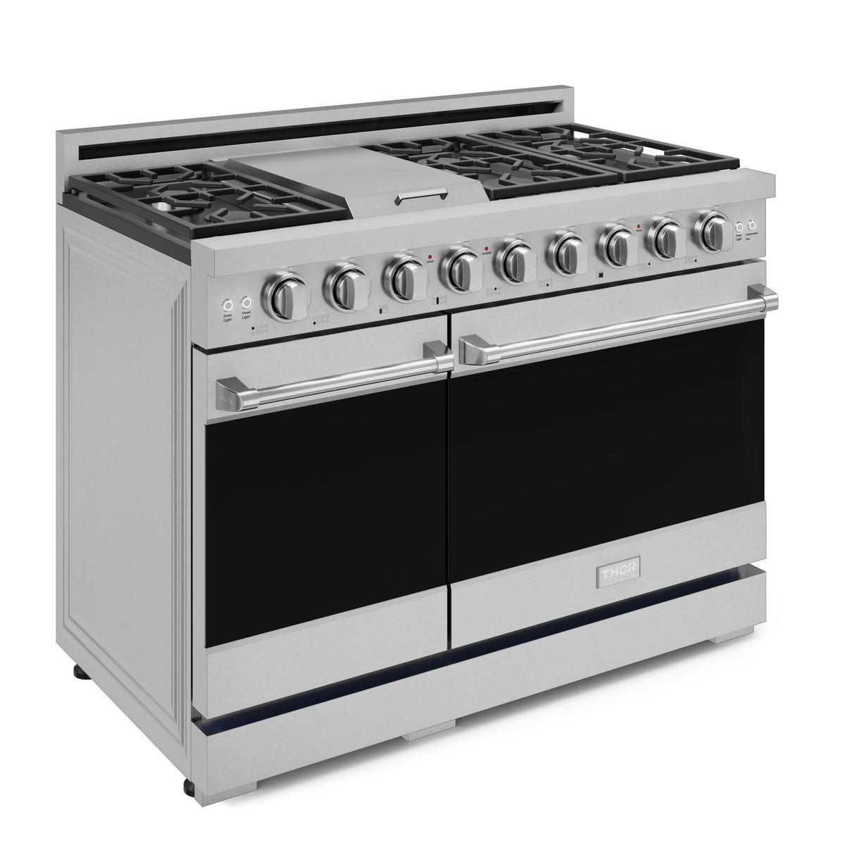 48 in. Wide 7 Burner Gordon Ramsay Series by Thor Kitchen 6.8 Cu. Ft Freestanding Gas Range - Stainless Steel