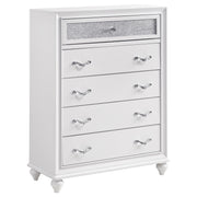 Randall - 5 Drawer Chest - White