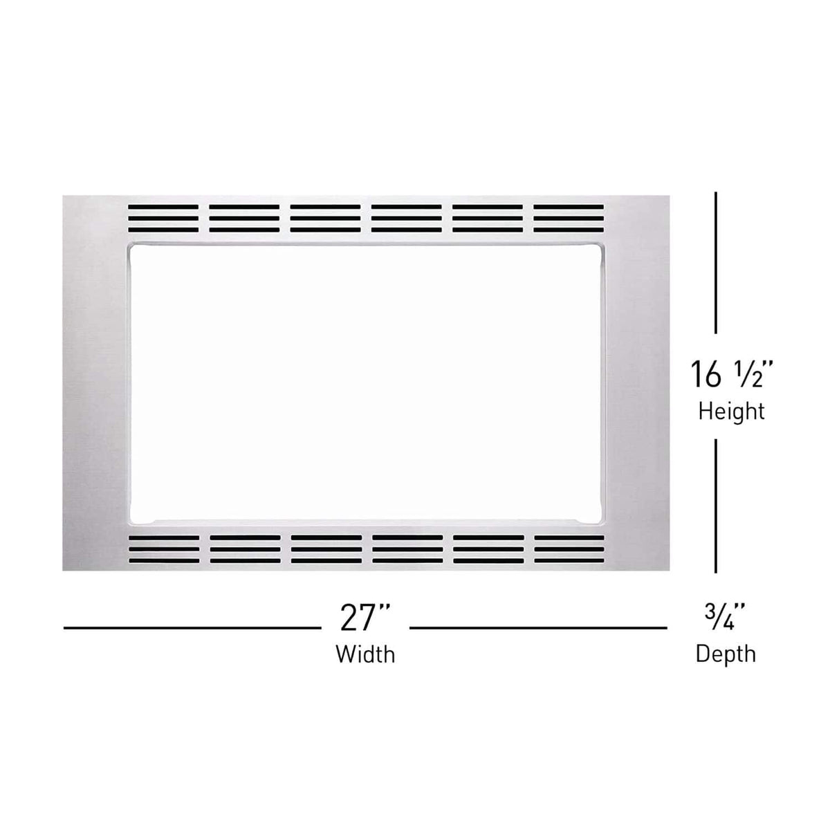 Panasonic - 27" Trim Kit for Select Microwaves - Stainless Steel