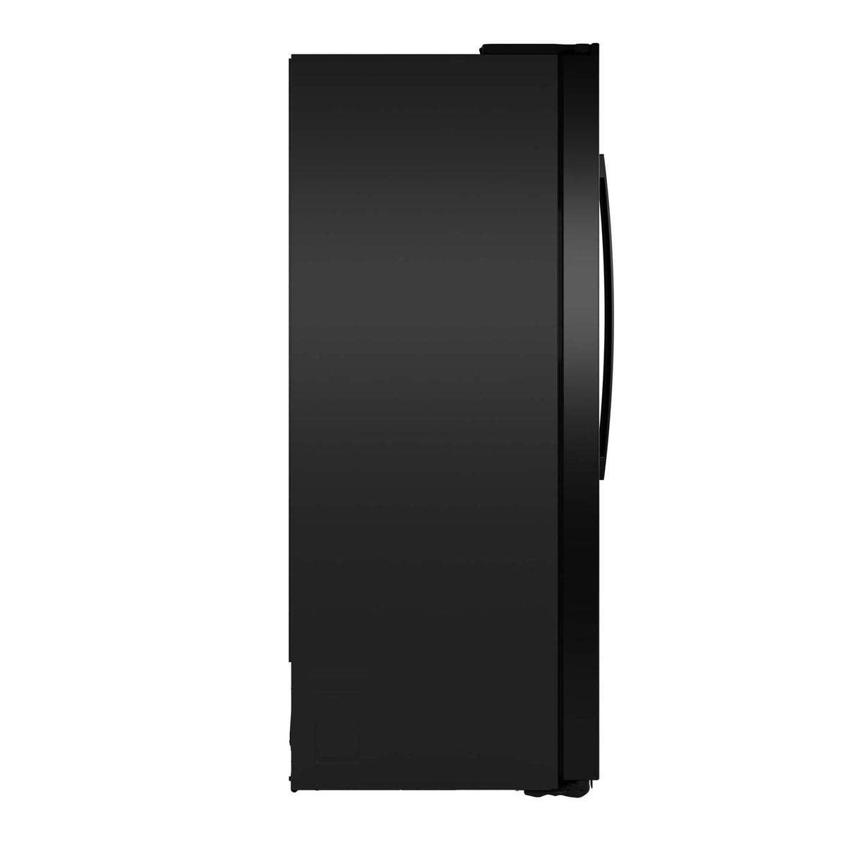 GE - 36 in. Wide 23.6 Cu. Ft. Counter Depth Side-By-Side Refrigerator with Extra Tall Dispenser and In-Door Icemaker - Black