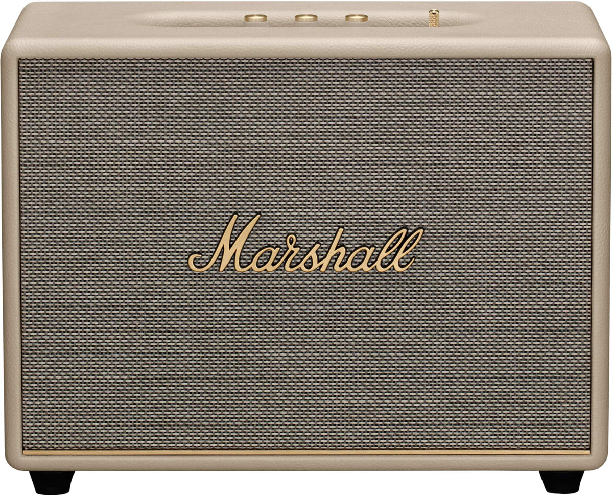Marshall - Woburn III Bluetooth Home Speaker with Bass / Treble / Volume Controls and 3.5 mm Auxiliary / RCA / HDMI Inputs - Cream