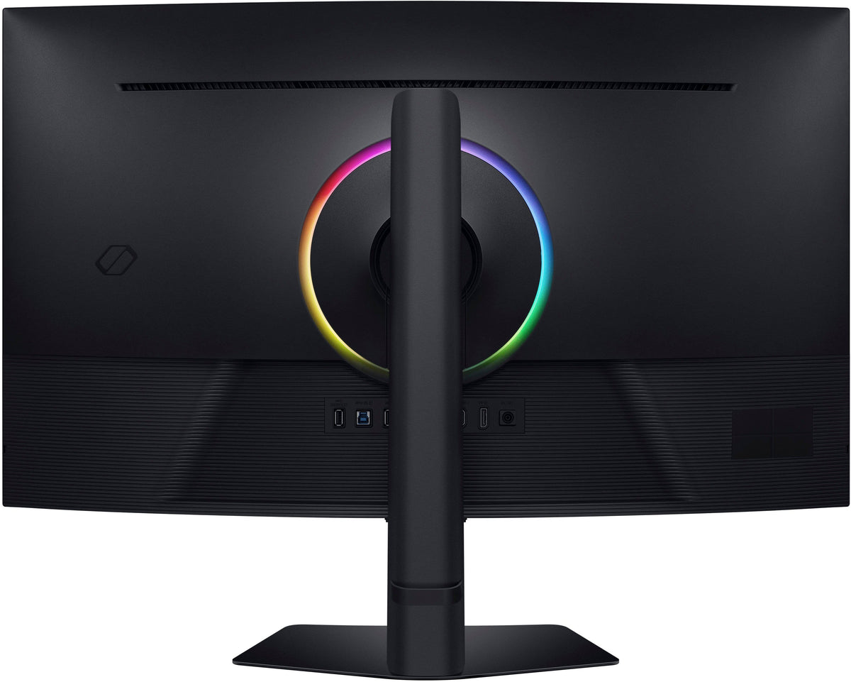 Samsung - 37" Odyssey G75F 4K 165Hz 1ms AMD FreeSync Prem Pro Curved Gaming Monitor with HDR 600 (DisplayPort, HDMI) - Black